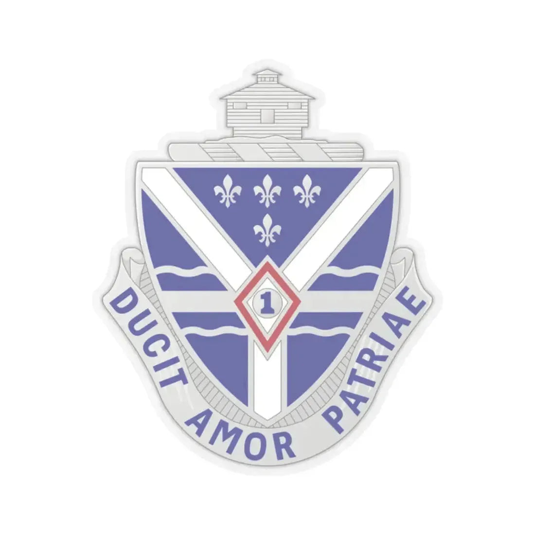 131st Infantry Regiment (U.S. Army) STICKER Vinyl Kiss-Cut Decal 2 Inch Transparent - The Sticker Space