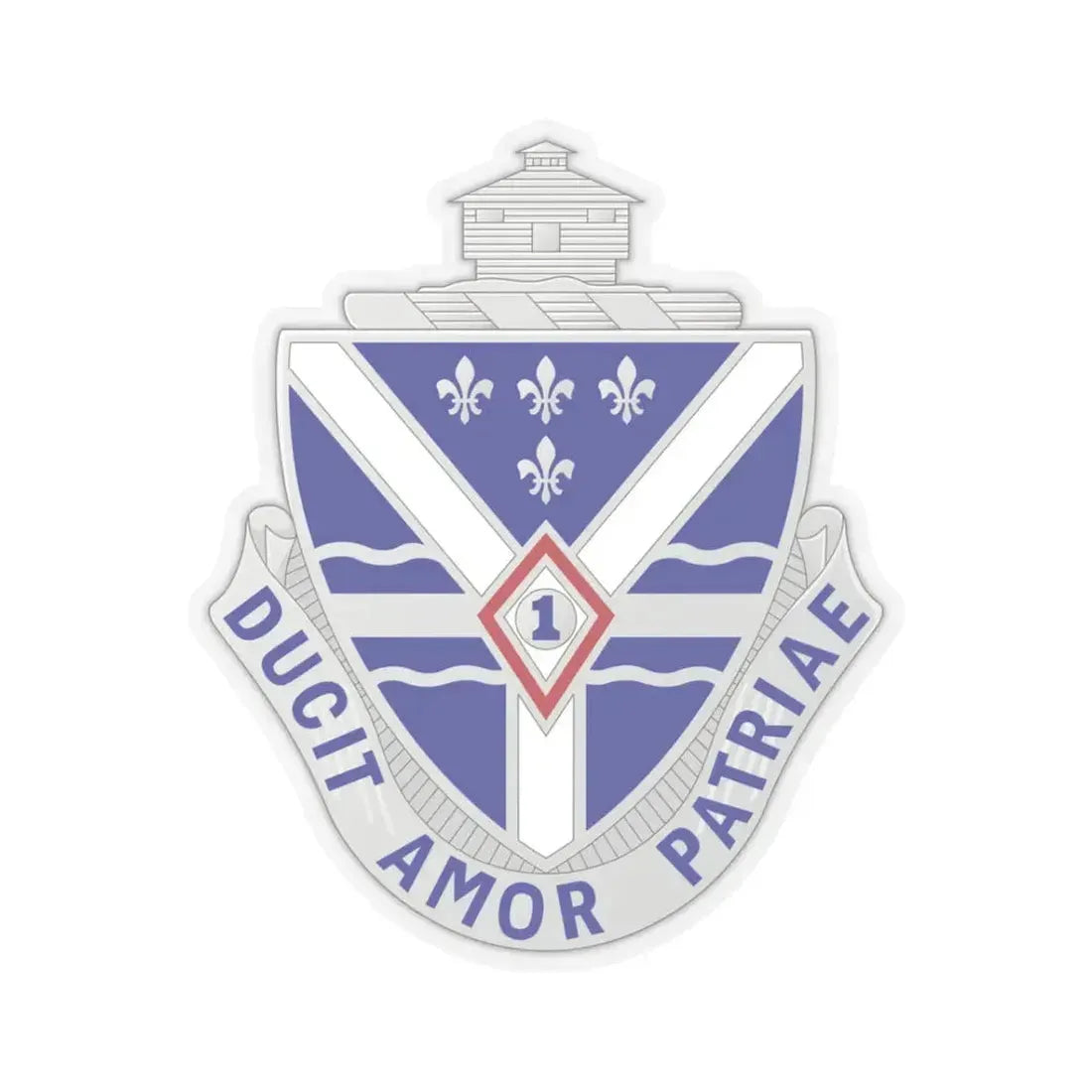 131st Infantry Regiment (U.S. Army) STICKER Vinyl Kiss-Cut Decal 3 Inch Transparent - The Sticker Space