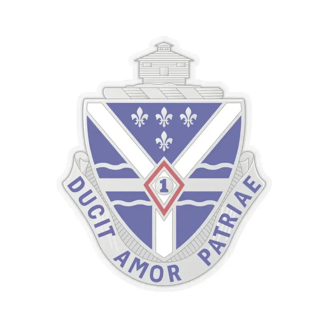 131st Infantry Regiment (U.S. Army) STICKER Vinyl Kiss-Cut Decal 4 Inch Transparent - The Sticker Space