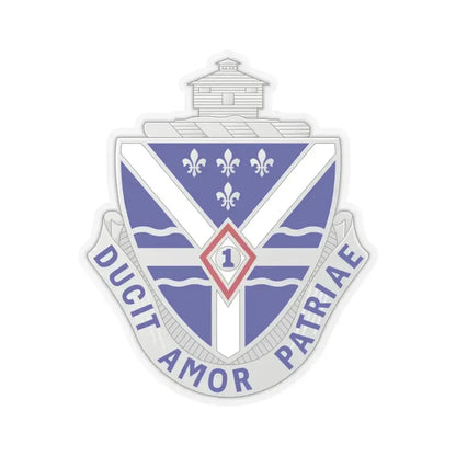 131st Infantry Regiment (U.S. Army) STICKER Vinyl Kiss-Cut Decal 4 Inch Transparent - The Sticker Space
