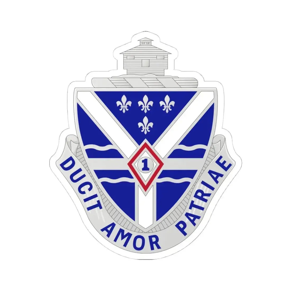 131st Infantry Regiment (U.S. Army) STICKER Vinyl Kiss-Cut Decal 4 Inch White - The Sticker Space