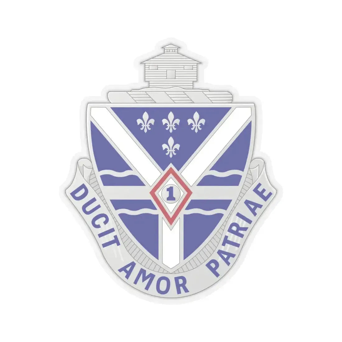 131st Infantry Regiment (U.S. Army) STICKER Vinyl Kiss-Cut Decal 6 Inch Transparent - The Sticker Space