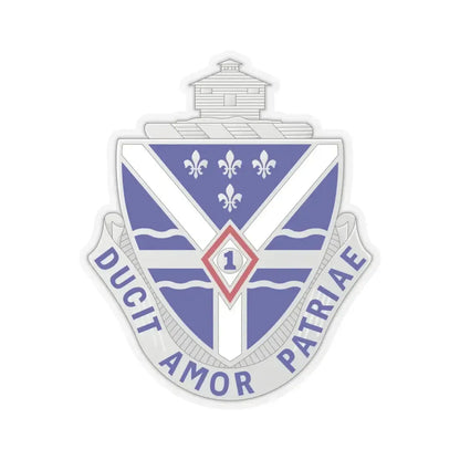 131st Infantry Regiment (U.S. Army) STICKER Vinyl Kiss-Cut Decal 6 Inch Transparent - The Sticker Space