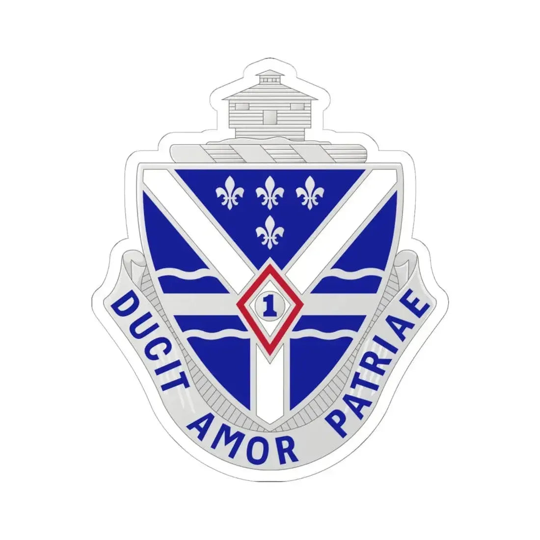 131st Infantry Regiment (U.S. Army) STICKER Vinyl Kiss-Cut Decal 6 Inch White - The Sticker Space