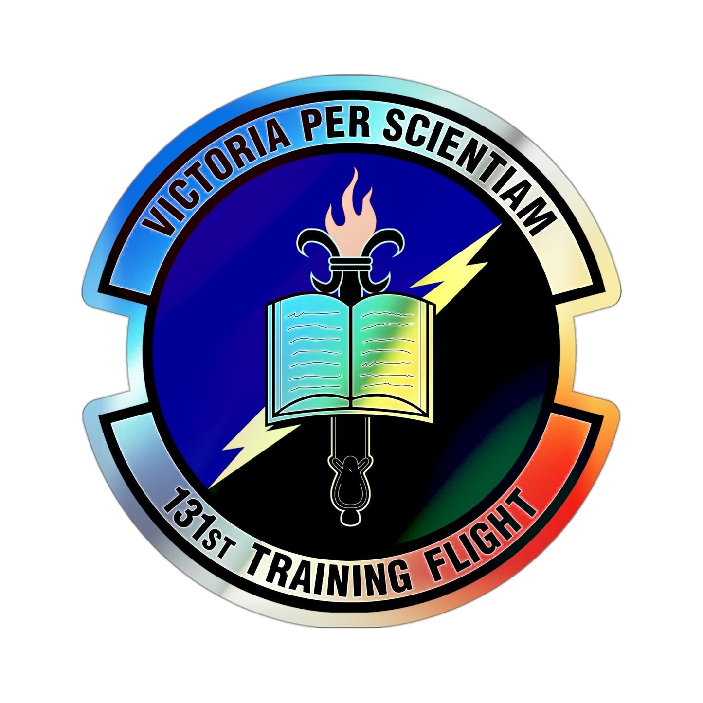 131st Training Flight (U.S. Air Force) Holographic STICKER Die-Cut Vinyl Decal-3 Inch-The Sticker Space