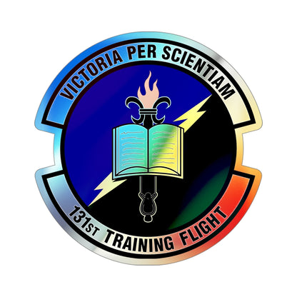 131st Training Flight (U.S. Air Force) Holographic STICKER Die-Cut Vinyl Decal-4 Inch-The Sticker Space