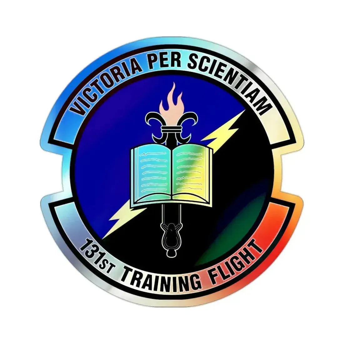 131st Training Flight (U.S. Air Force) Holographic STICKER Die-Cut Vinyl Decal 2 Inch Holographic - The Sticker Space