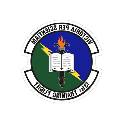 131st Training Flight (U.S. Air Force) REVERSE PRINT Transparent Die-Cut STICKER - The Sticker Space