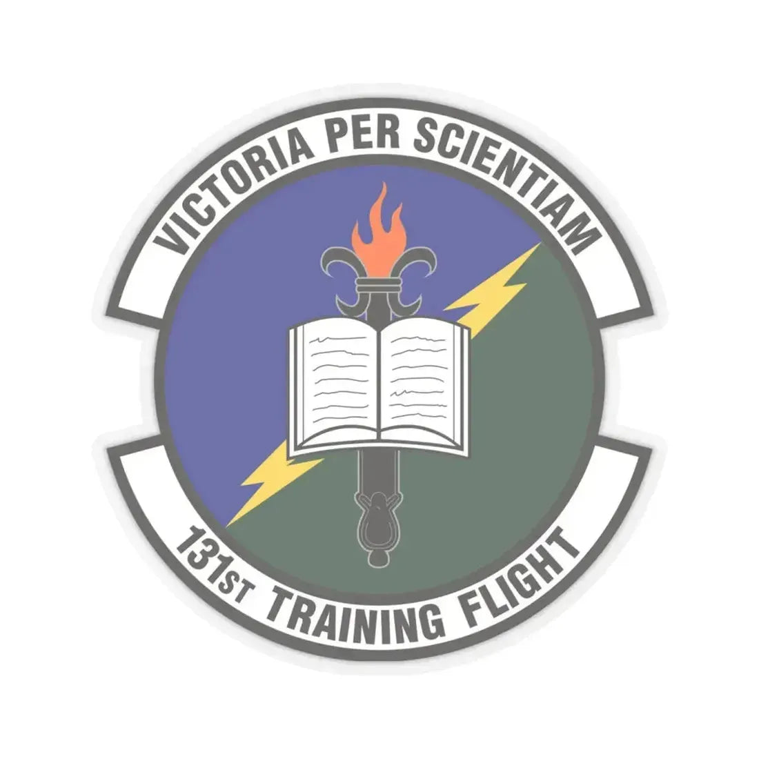 131st Training Flight (U.S. Air Force) STICKER Vinyl Kiss-Cut Decal 4 Inch Transparent - The Sticker Space