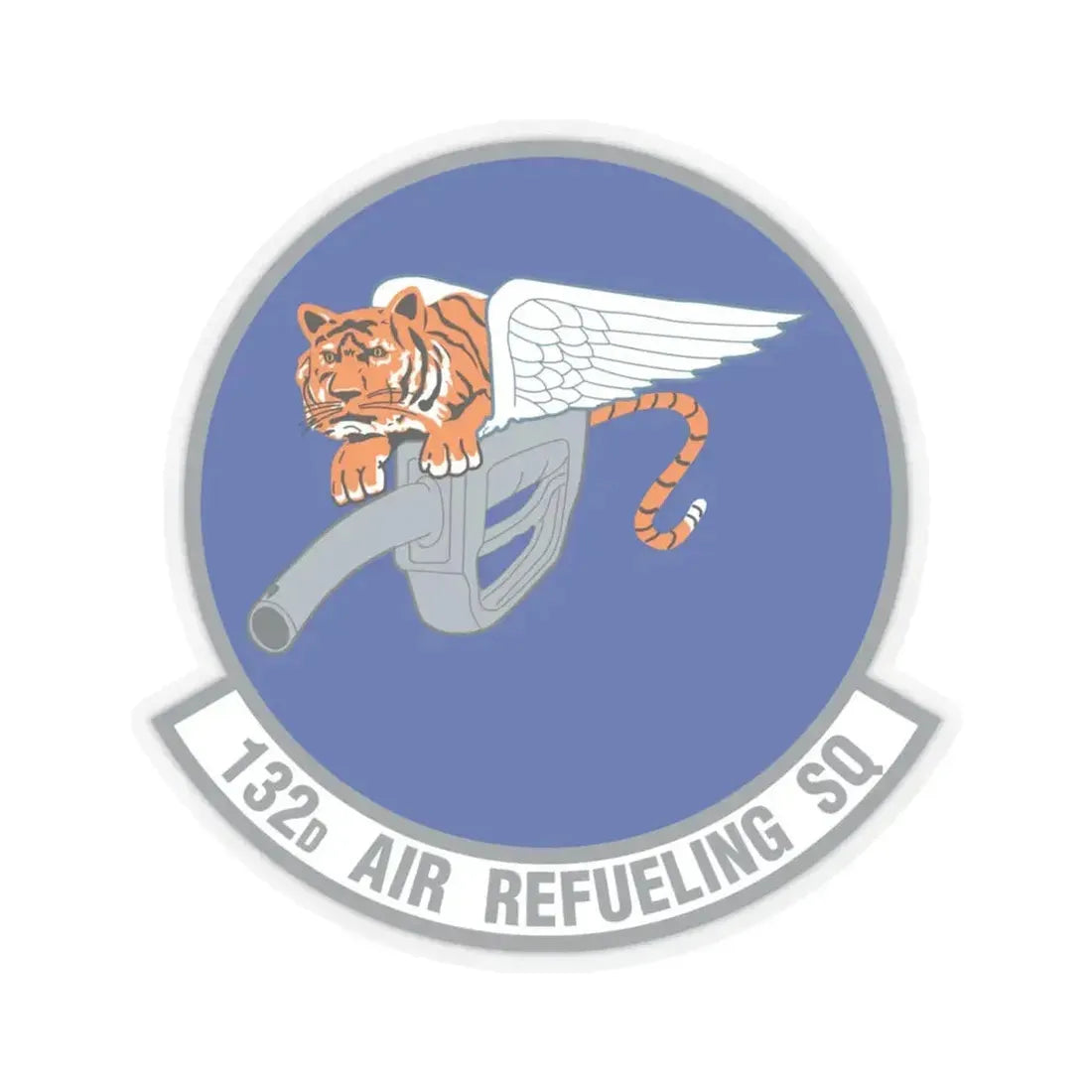 132 Air Refueling Squadron (U.S. Air Force) STICKER Vinyl Kiss-Cut Decal 6 Inch Transparent - The Sticker Space