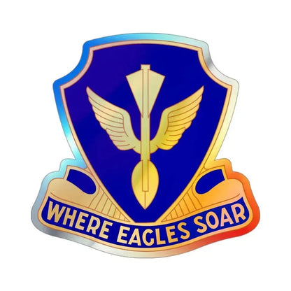 132 Aviation Regiment (U.S. Army) Holographic STICKER Die-Cut Vinyl Decal 3 Inch Holographic - The Sticker Space