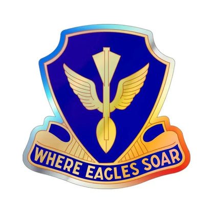 132 Aviation Regiment (U.S. Army) Holographic STICKER Die-Cut Vinyl Decal 3 Inch Holographic - The Sticker Space