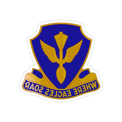 132 Aviation Regiment (U.S. Army) REVERSE PRINT Transparent Die-Cut STICKER - The Sticker Space