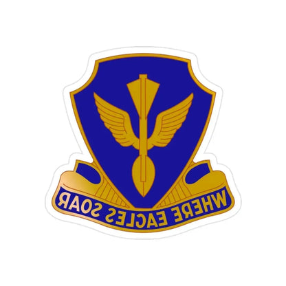 132 Aviation Regiment (U.S. Army) REVERSE PRINT Transparent Die-Cut STICKER - The Sticker Space