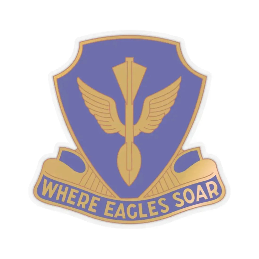 132 Aviation Regiment (U.S. Army) STICKER Vinyl Kiss-Cut Decal 2 Inch Transparent - The Sticker Space