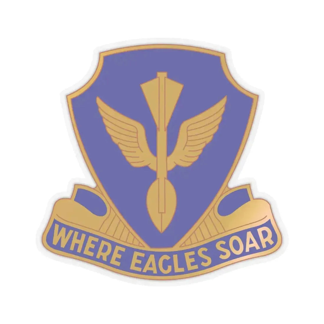 132 Aviation Regiment (U.S. Army) STICKER Vinyl Kiss-Cut Decal 3 Inch Transparent - The Sticker Space