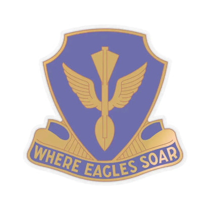 132 Aviation Regiment (U.S. Army) STICKER Vinyl Kiss-Cut Decal 4 Inch Transparent - The Sticker Space