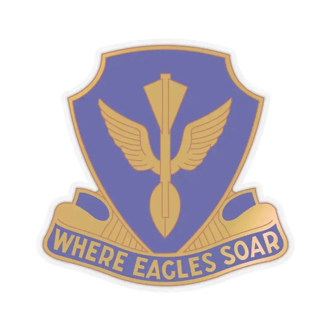 132 Aviation Regiment (U.S. Army) STICKER Vinyl Kiss-Cut Decal 6 Inch Transparent - The Sticker Space