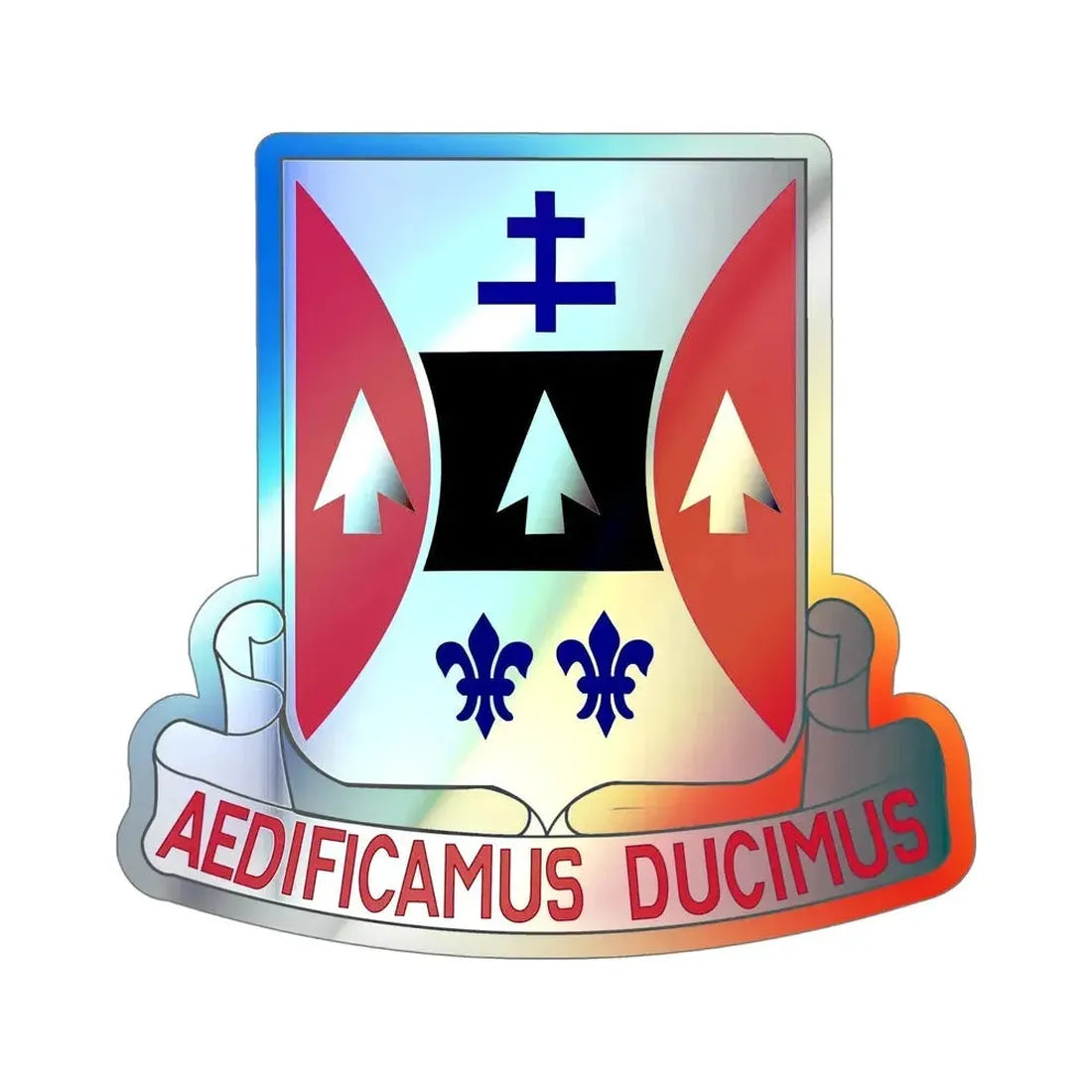 132 Engineer Battalion (U.S. Army) Holographic STICKER Die-Cut Vinyl Decal - The Sticker Space