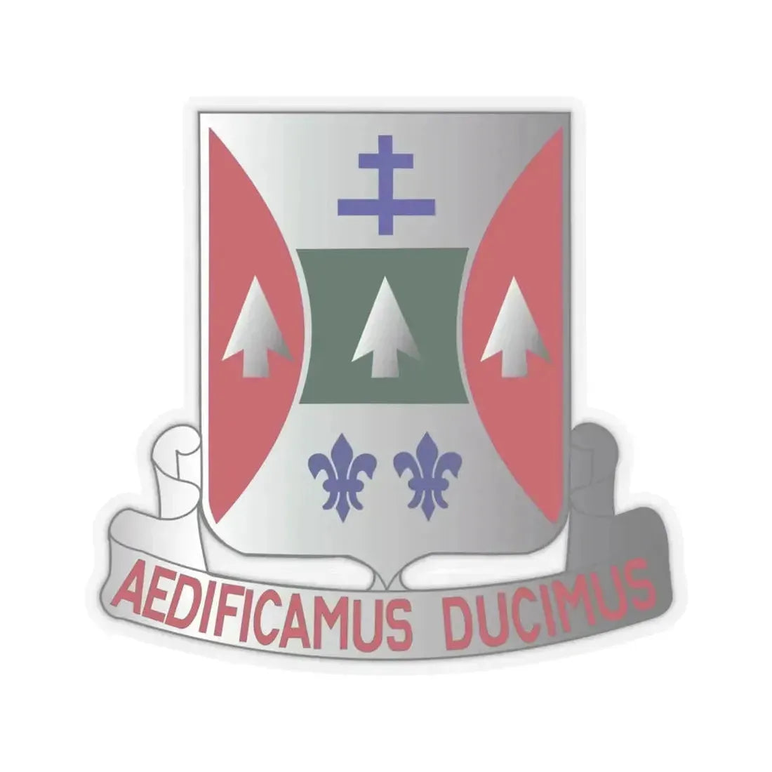 132 Engineer Battalion (U.S. Army) STICKER Vinyl Kiss-Cut Decal 6 Inch Transparent - The Sticker Space