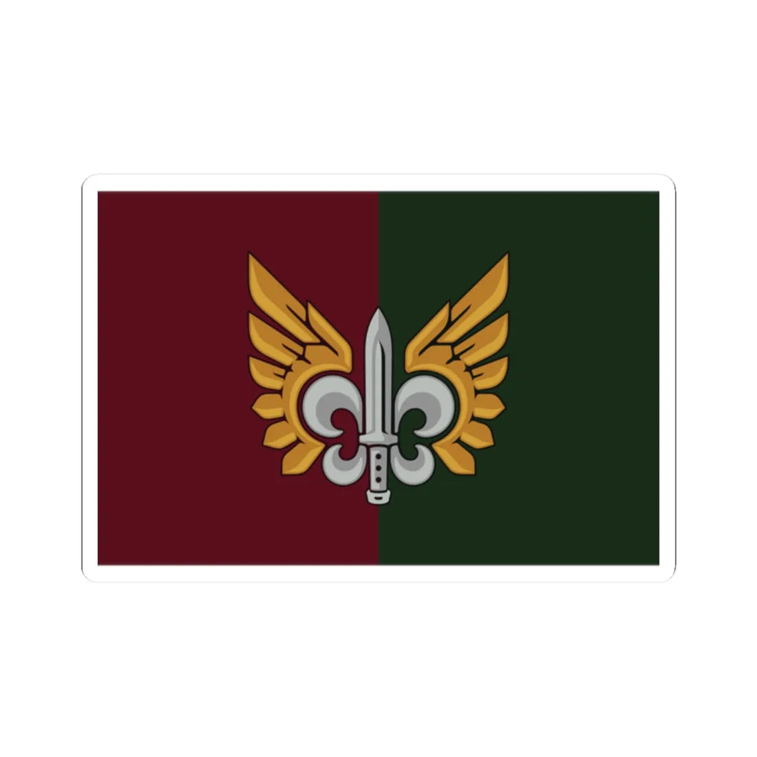 132-ОРБ прапор (Ukraine) STICKER Vinyl Kiss-Cut Decal 2 Inch White - The Sticker Space