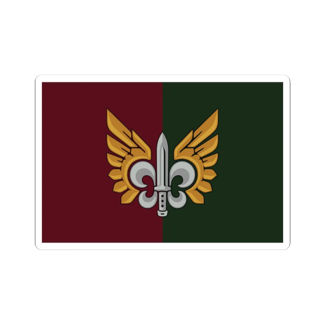 132-ОРБ прапор (Ukraine) STICKER Vinyl Kiss-Cut Decal 3 Inch White - The Sticker Space