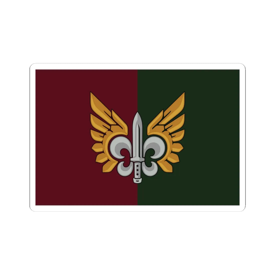 132-ОРБ прапор (Ukraine) STICKER Vinyl Kiss-Cut Decal 4 Inch White - The Sticker Space