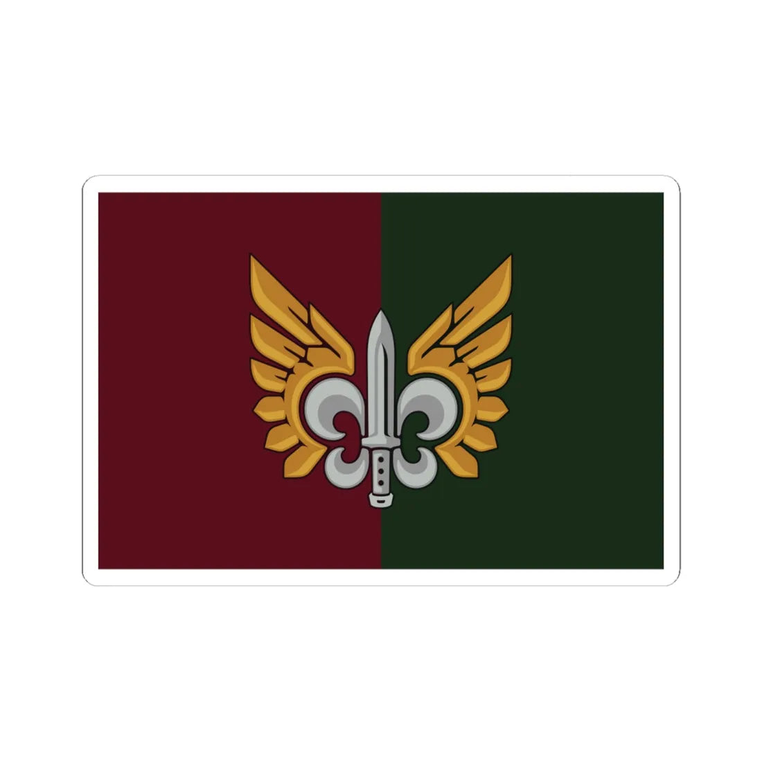 132-ОРБ прапор (Ukraine) STICKER Vinyl Kiss-Cut Decal 6 Inch White - The Sticker Space