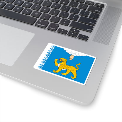 Flag of Pskov Oblast (Russia) STICKER Vinyl Kiss-Cut Decal