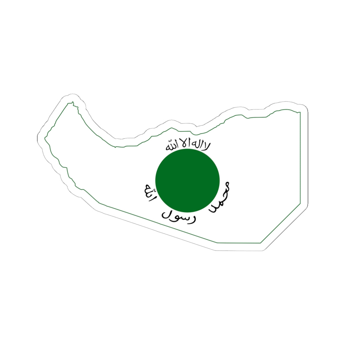 Flag-map of Somaliland 1991-1996 (Mali) STICKER Vinyl Kiss-Cut Decal