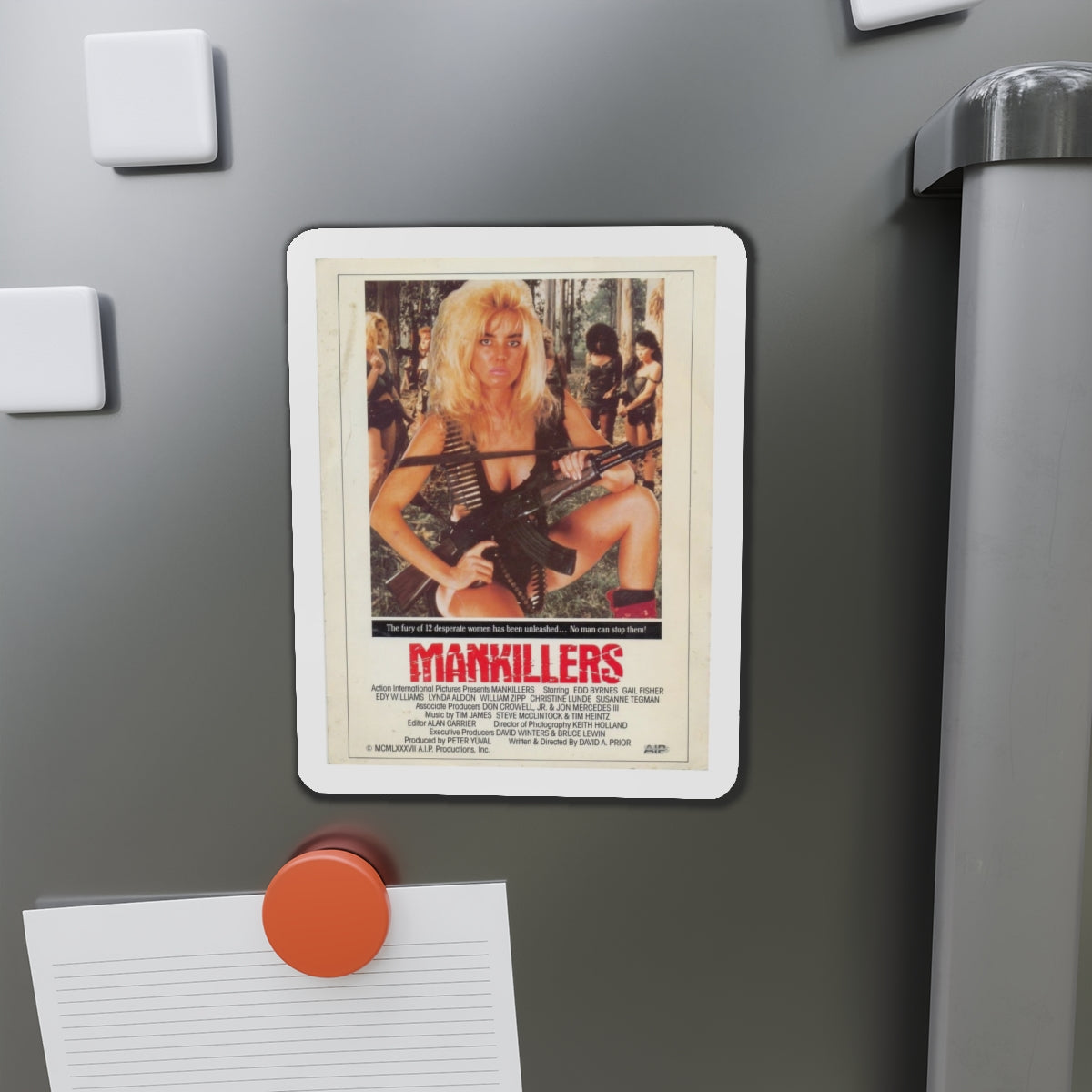 MANKILLERS 1987 Movie Poster - Refrigerator Magnet-The Sticker Space