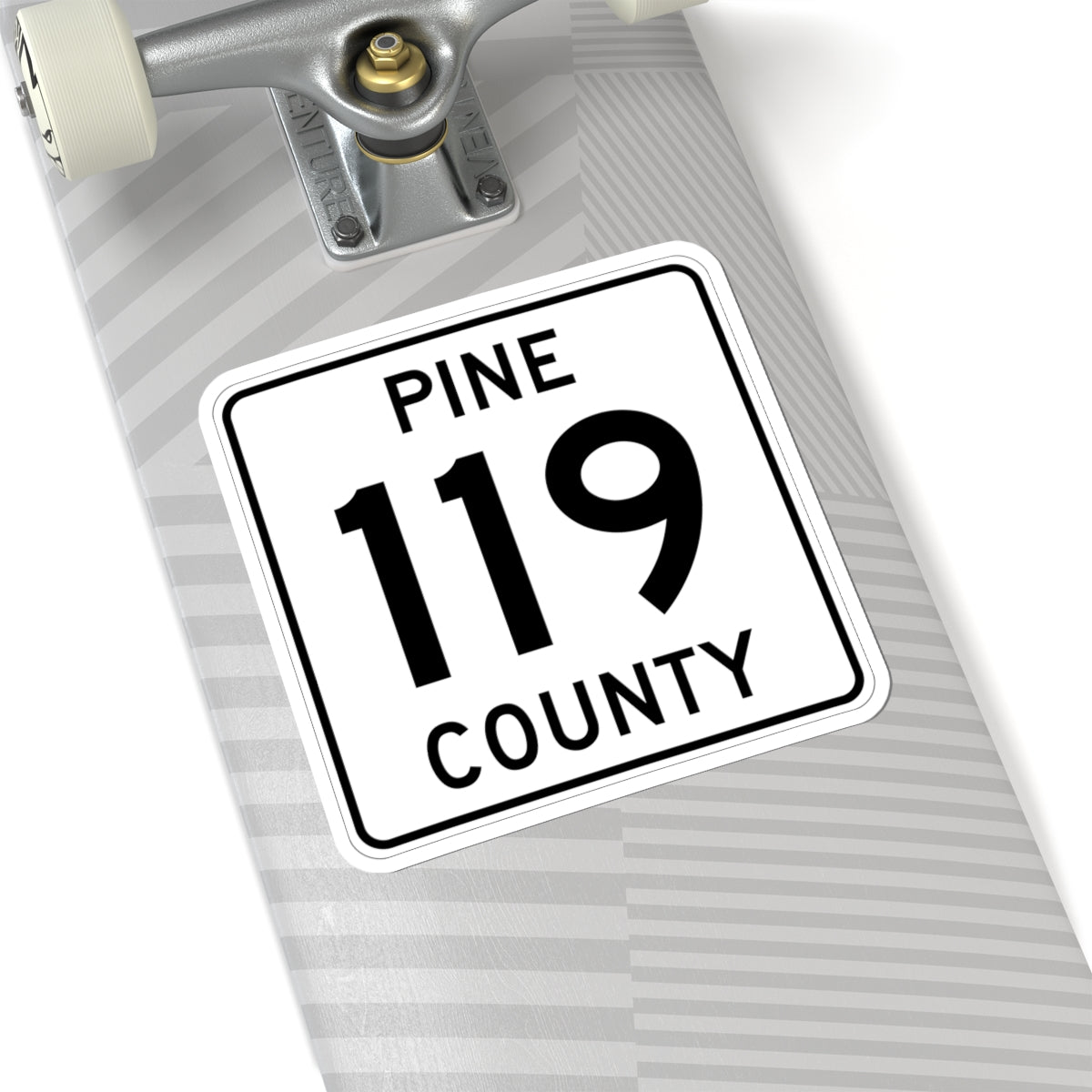 Pine County Route 119 MN (Minnesota) (Road Sign) STICKER Vinyl Kiss-Cut Decal