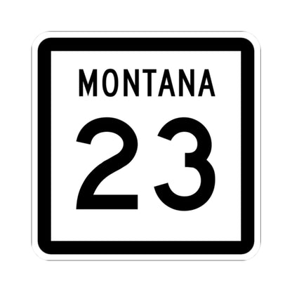 MT-23 (Montana) (Road Sign) STICKER Vinyl Kiss-Cut Decal