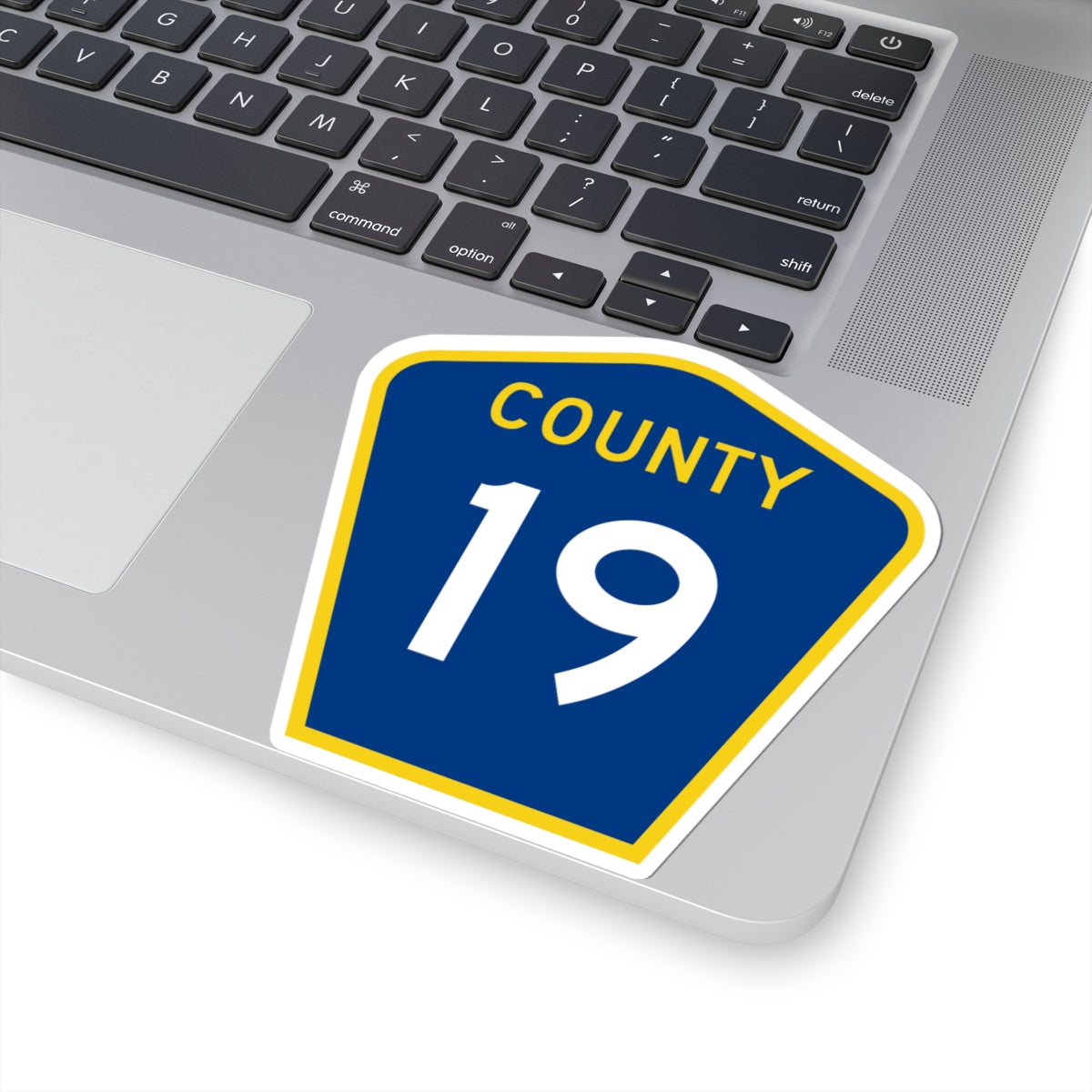 County 19 MN (Minnesota) (Road Sign) STICKER Vinyl Kiss-Cut Decal