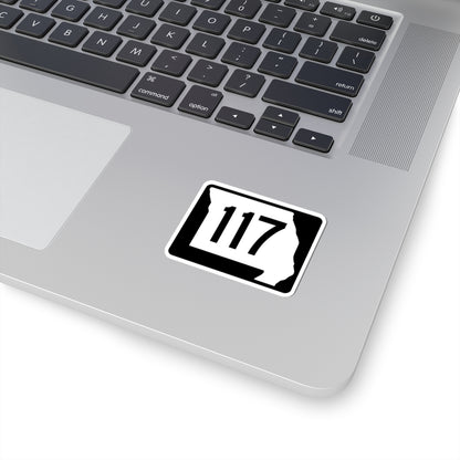 MO-117 (Missouri) (Road Sign) STICKER Vinyl Kiss-Cut Decal