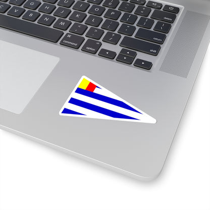 Flag of societe nautique de geneve (Switzerland) STICKER Vinyl Kiss-Cut Decal