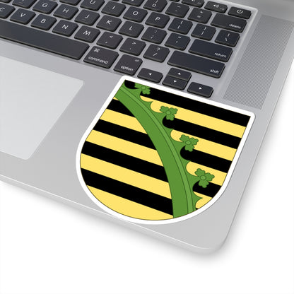 Arms of Saxony (Denmark) (Coat of Arms) STICKER Vinyl Kiss-Cut Decal
