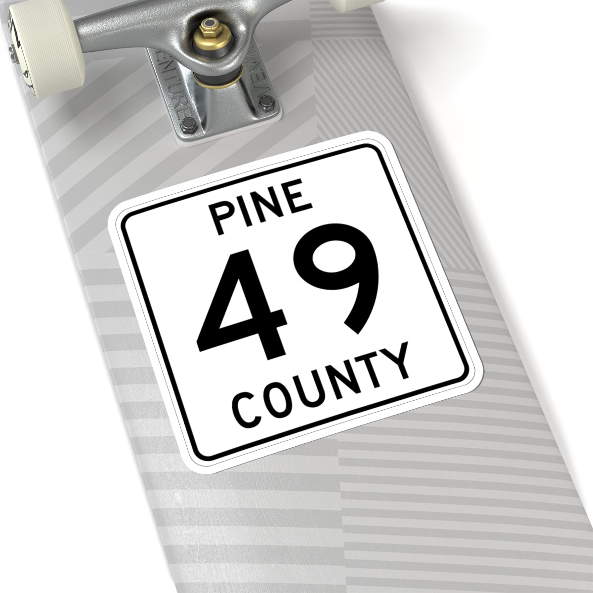 Pine County Route 49 MN (Minnesota) (Road Sign) STICKER Vinyl Kiss-Cut Decal