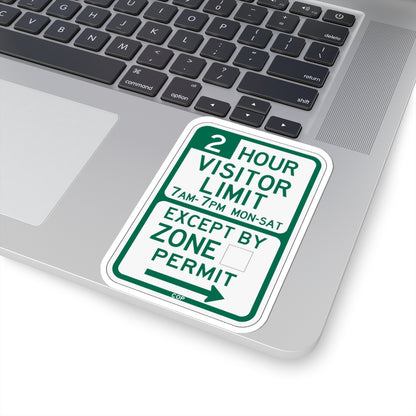 PBOT Road sign P4452R (Oregon) (Road Sign) STICKER Vinyl Kiss-Cut Decal