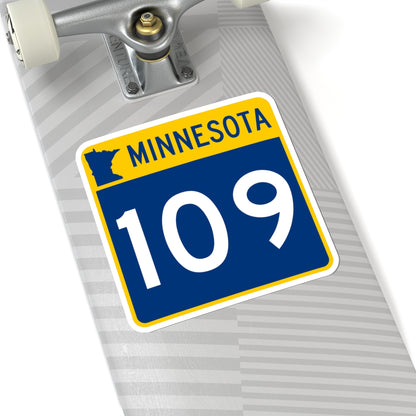 MN-109 (Minnesota) (Road Sign) STICKER Vinyl Kiss-Cut Decal