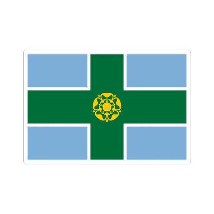 Derbyshire flag (England) STICKER Vinyl Kiss-Cut Decal