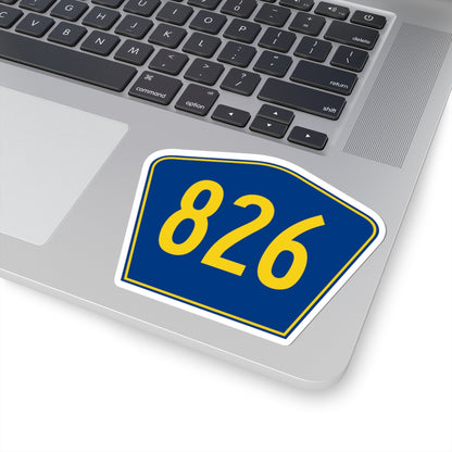 PR secondary 826 (Puerto Rico) (Road Sign) STICKER Vinyl Kiss-Cut Decal