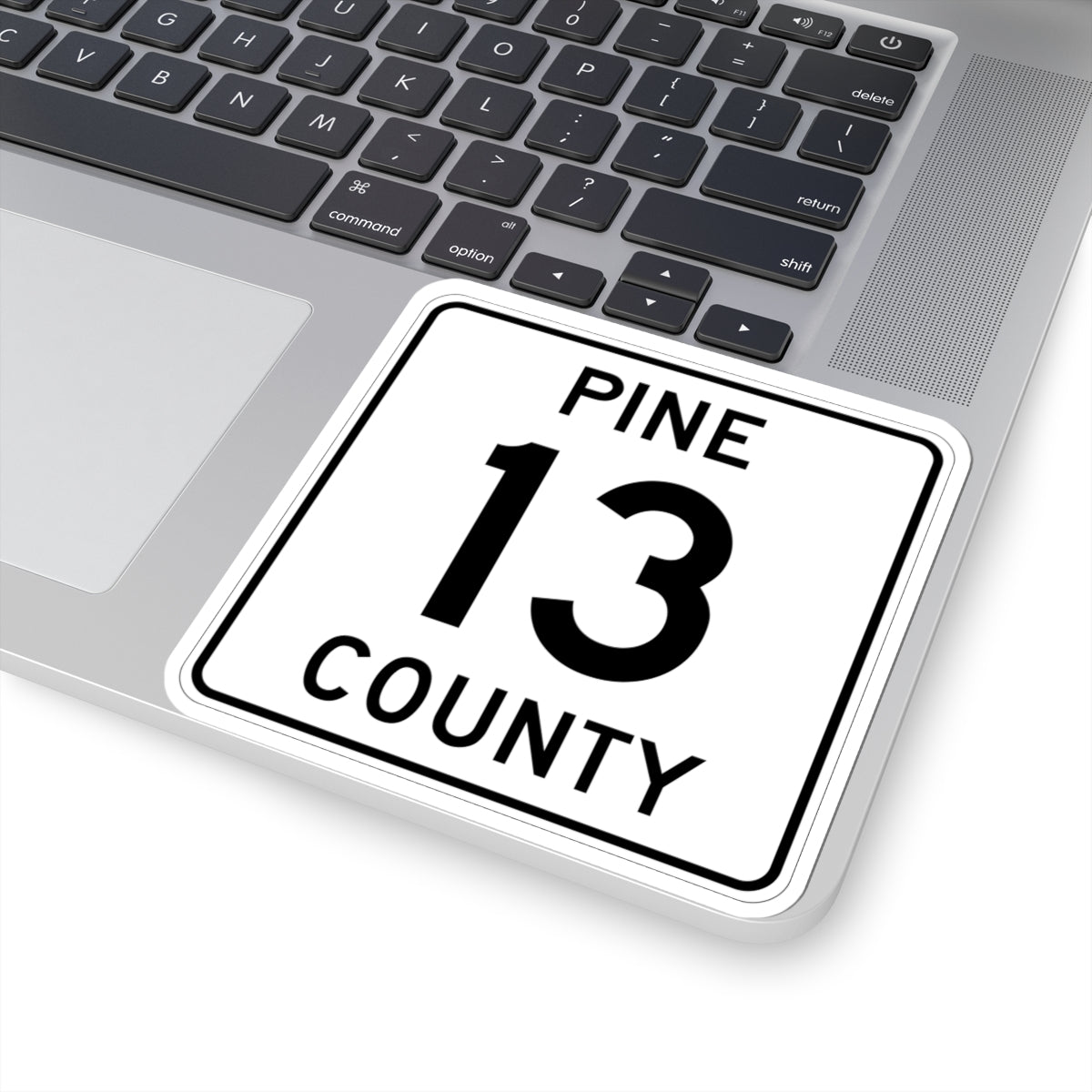Pine County Route 13 MN (Minnesota) (Road Sign) STICKER Vinyl Kiss-Cut Decal