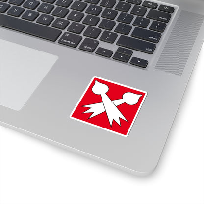 CHE Bottmingen Flag (Switzerland) STICKER Vinyl Kiss-Cut Decal