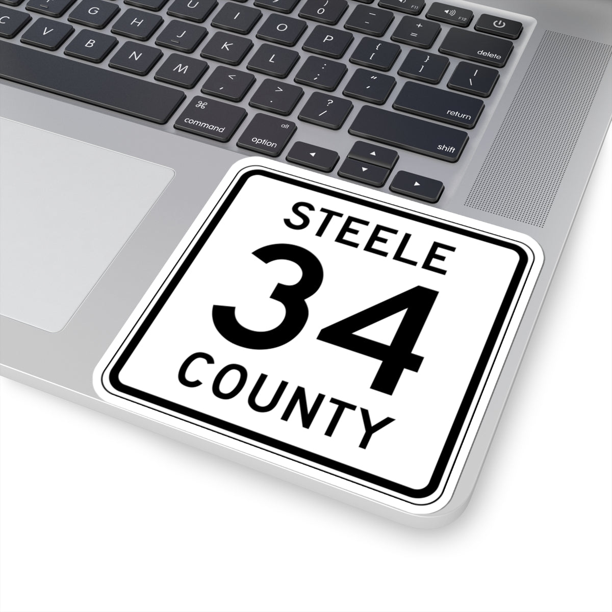 Steele County Route 34 MN (Minnesota) (Road Sign) STICKER Vinyl Kiss-Cut Decal