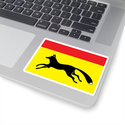 Flag of Totemsky rayon Vologda oblast (Russia) STICKER Vinyl Kiss-Cut Decal