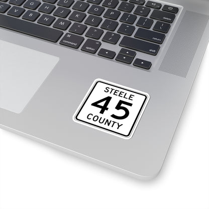 Steele County Route 45 MN (Minnesota) (Road Sign) STICKER Vinyl Kiss-Cut Decal