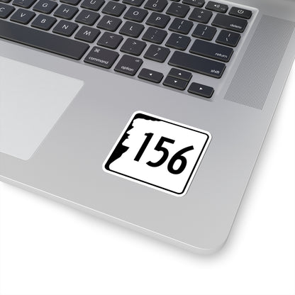 NH Route 156 (New Hampshire) (Road Sign) STICKER Vinyl Kiss-Cut Decal