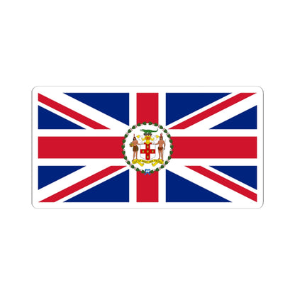 Flag of the Governor of Jamaica 1962 (Jamaica) STICKER Vinyl Kiss-Cut Decal