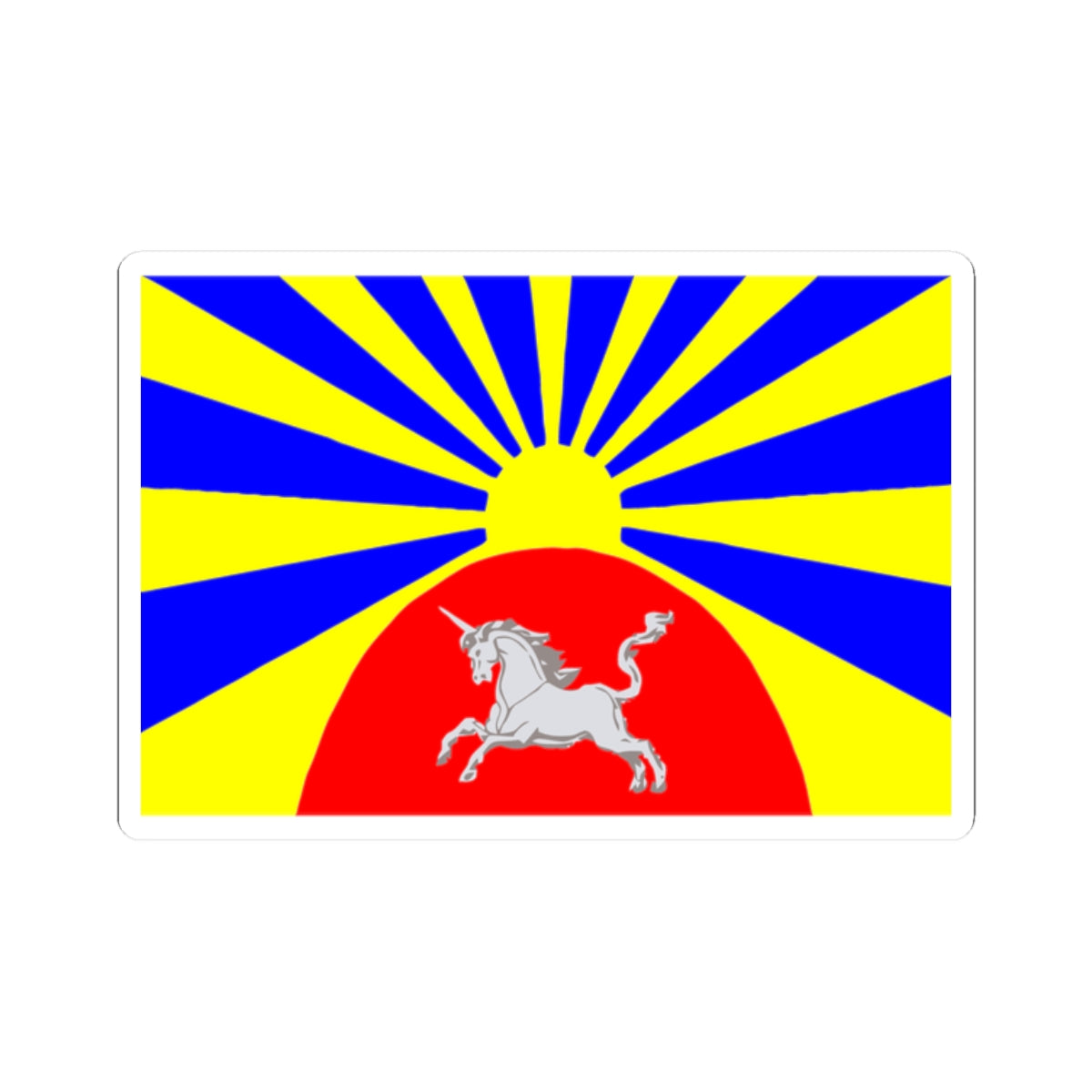 Flag Agalatovo Leningrad oblast (Russia) STICKER Vinyl Kiss-Cut Decal